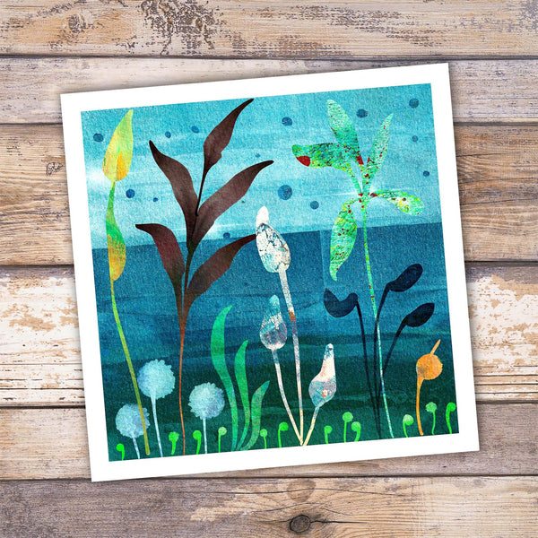 Abstract Floral Giclée Art Print - Brights I - Clifftop