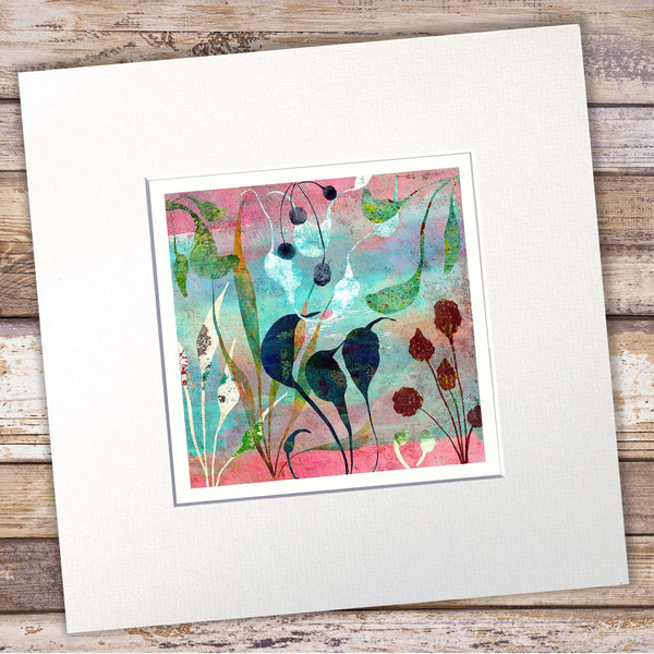 Abstract Floral Giclée Art Print - Seaflora I