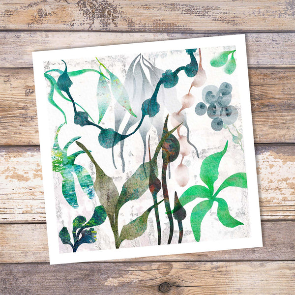 Abstract Floral Giclée Art Print - Serene I
