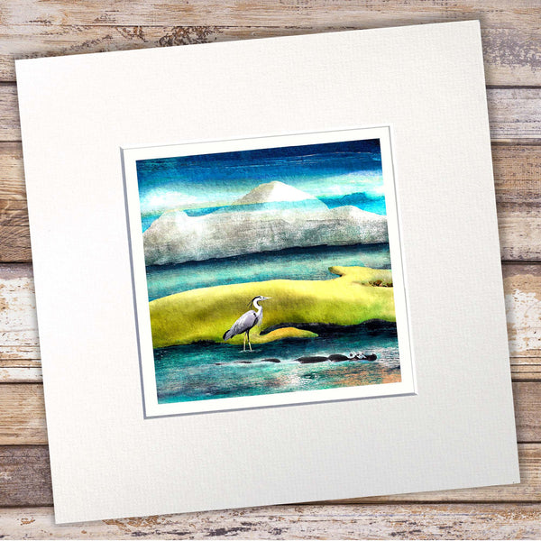 Heron Giclée Art Print - 'An Elegant Heron' - Wild Landscapes Collection
