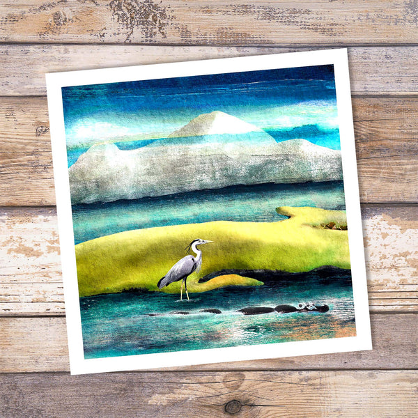 Heron Giclée Art Print - 'An Elegant Heron' - Wild Landscapes Collection