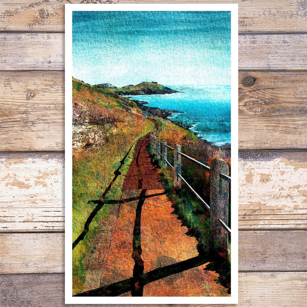 'Approaching Limeslade' Giclée Art Print - Gower Collection