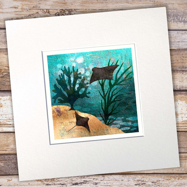 Ocean Rays Giclée Print - 'Cownose Rays' - Marine Collection