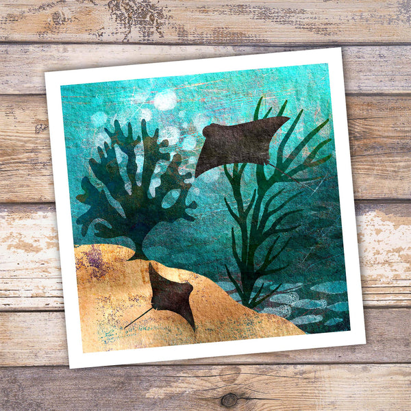 Ocean Rays Giclée Print - 'Cownose Rays' - Marine Collection