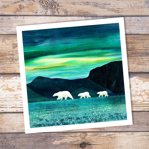 Polar Bears Giclée Art Print - 'Ice Bears' - Iceworld Collection