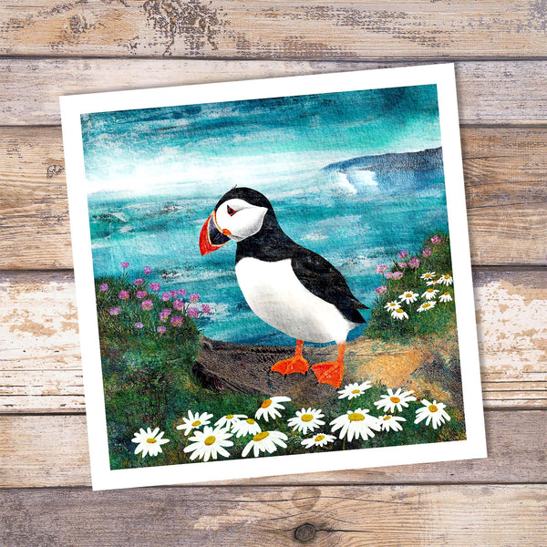 Puffin Giclée Art Print - 'Skomer Puffin'- Seabird Collection