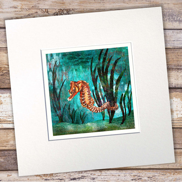 Seahorse Giclée Art Print - 'Short-Snouted Seahorse' - Marine Collection