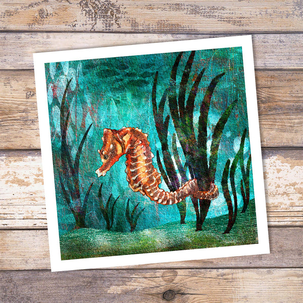 Seahorse Giclée Art Print - 'Short-Snouted Seahorse' - Marine Collection