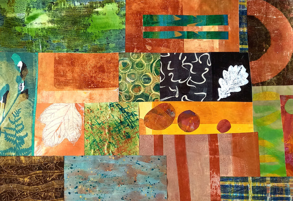 Gelli Printing Workshop - Autumn Collage Papers @ Y Ty Celf Gallery, Mon 19th Oct 2026