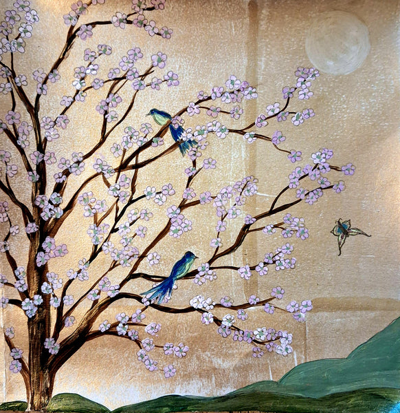 Sakura Blossom - Gelli printing and mixed media @ Y Ty Celf Gallery, Thurs 23rd April 2026