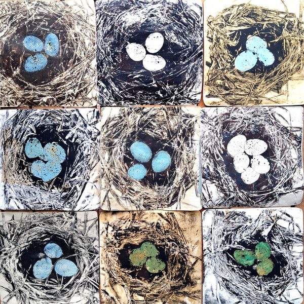 Nests and Natural Textures - gelli printing workshop @ Y Ty Celf Gallery, Thurs 21st May 2026