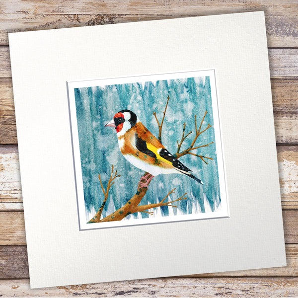 Goldfinch Giclée Art Print - 'Winter Goldfinch'