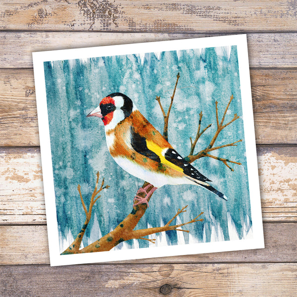 Goldfinch Giclée Art Print - 'Winter Goldfinch'