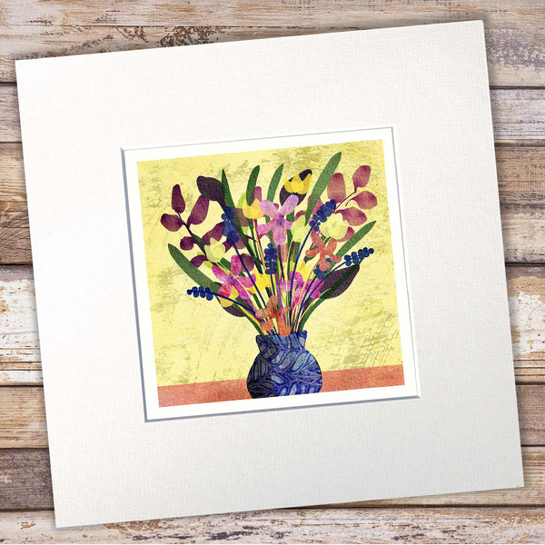 Abstract Flower Vase Art Print - 'Moira'