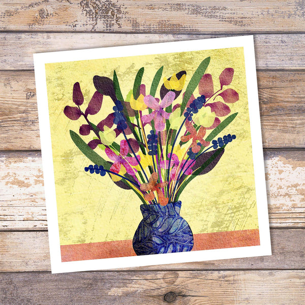 Abstract Flower Vase Art Print - 'Moira'